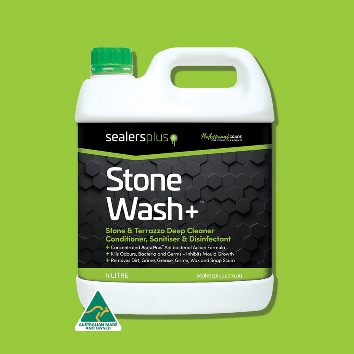 Stone Wash+ pack shot – stone & terrazzo deep clean conditioner & disinfectant
