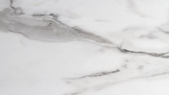 White Carrara-style marble with soft grey veining
